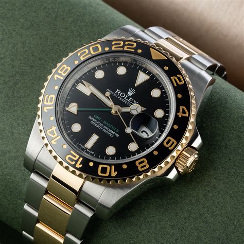 rolex gmt 2 half gold|rolex gmt 2 for sale.